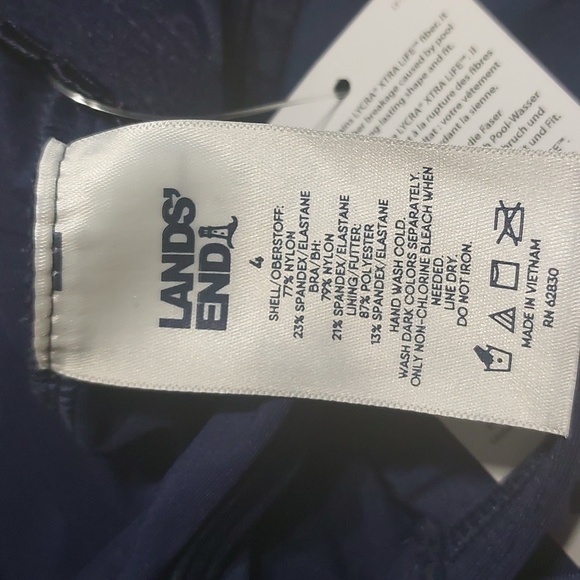 Brand: Lands' Ends Women's Flutter Scoop Neck Tankini Top - Picture 5 of 5